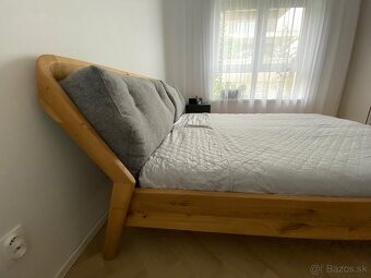 Manželska postel - masívne drevo - 4