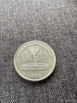 Strieborná pamätná minca NEMECKO 2002 - BRUNNEN AM BERGMAN - 4