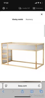 IKEA KURA detska obojstranna postel + baldachyn = darcek - 4