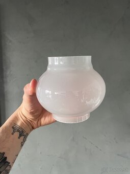 Tienidlo z mliečneho skla I retro I Czechoslovakia - 4