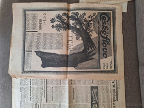 Tlačoviny, noviny rok 1937 Masarik prezident - 4
