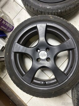 Hlinikove disky 4x100 r 17 letne pneu 205/45 r17 - 4