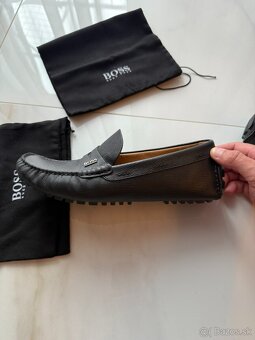 Predám Hugo boss kožené mokasíny zánovné (40) box & dustbag - 4