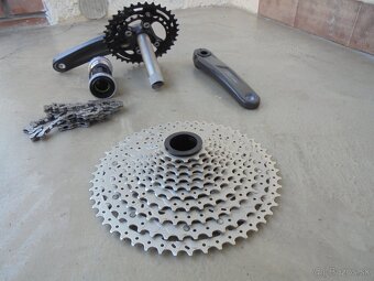 Nové Kľuky Sh. Deore + Kazeta SunRace + Reťaz 12 speed. - 4