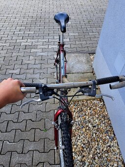 Bicykel Piranha, veľkosť kolies 26, červeno-sivý - 4