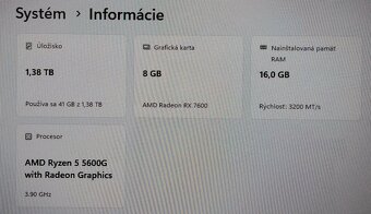 Herný Počítač - Ryzen 5000 + RX 7000 séria - AM4 - 4