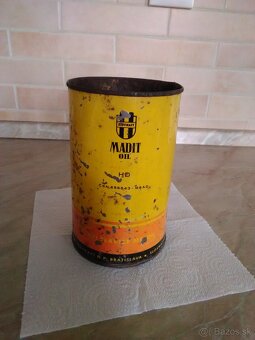 Staré plechovice od oleja CASTROL,MADIT - 4