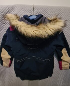 Dievčenská športová zimná bunda Skogstad, veľ. 116/122 - 4