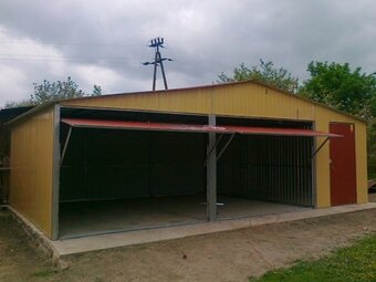 Plechová montovaná garáž 8×6 m – SERVIS LINE - 4