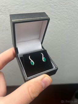 Revoni zlaté diamantové náušnice - 4