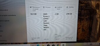 HP Probook-Ryzen 3 3200U ,16GB DDR4,256gb nvme LED Full HD - 4