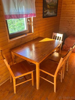 Kuchynská linka,stôl +stoličky, drevené garniže - 4