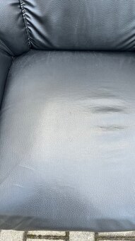 Kožené kreslo/gauč 2ks - 4