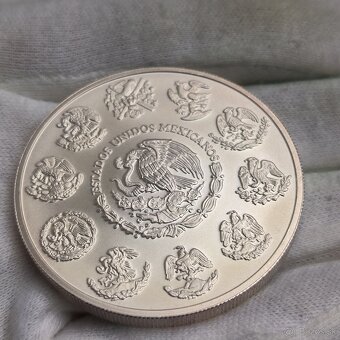 Striebro 2 OZ Libertad 2017 Mexiko - 4