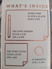 Predam magneticku mapu sveta MAGNIMAP - 4