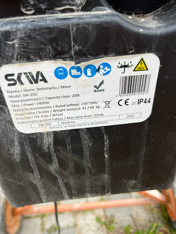 Predám Miešačku na betón SW-200, 1400 W - 4
