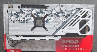 Predám grafickú kartu ASROCK RX 7800 XT Steel Legend 16G OC - 4