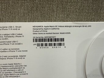 Apple Watch SE3 gps 44mm Nové - 4
