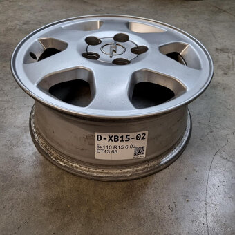 Hliníkové disky 5x110 R15 6J ET43 - 4