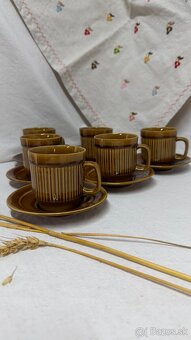 Šálky s podšálkami KERA VITRAL Czechoslovakia - 4