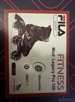 Predam Fila Legacy Pro 100mm Black / Red 42.5 ako nove, unis - 4