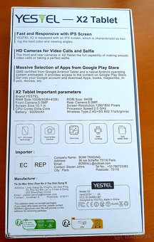 tablet YESTEL X2 – 10 GB RAM, 64 GB úložisko, komplet box - 4