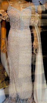 Luxusne perleťové šaty - nové  - 4