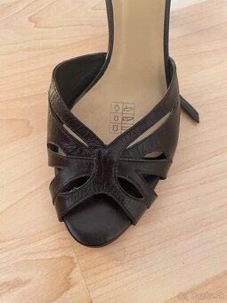 dámske čierne sandale veľ. 37 - 4