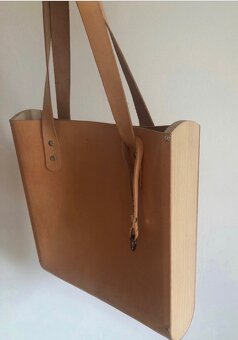 ——————-Veľká kožená shopper kabelka Pure, 69 E—-—- - 4
