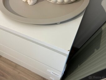 Komoda Malm 160x78cm 6 zásuviek Biela - 4