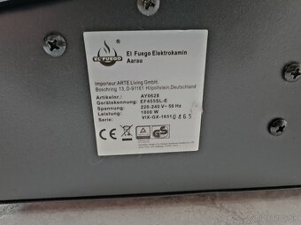 Elektrický krb na stenu - 4