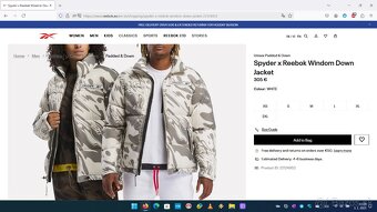 Zimná bunda Spyder x Reebok, Reebok, Jordan - 4