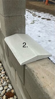 Betónové striešky, dlažba - 4