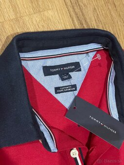 Pánska červená polokošeľa Tommy Hilfiger - 4