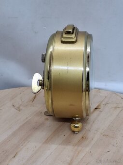 Predám funkčný budík JUNGHANS TRIVOX s predzvánaním zlatá fa - 4