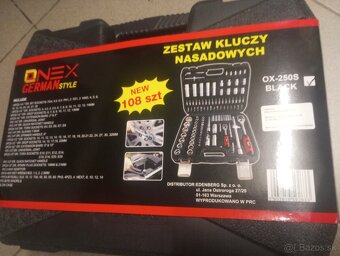 Gola sada 108 dielna z chróm vanádiovej ocele-nová - 4