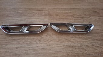 VW Passat B8 R-line NEREZ chrómové koncovky výfuku - 4