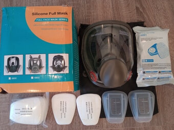 49€ KOMPLET - NOVA celotvarova bezpecnostna dychacia maska - 4