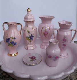 Ružový porcelán -značený - 4