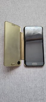 Predam transparentny zlaty kryt na S7 Edge - 4