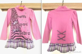 Predám 12x dievč. šaty +1 tričko +9 legín +2x pančušky - 4