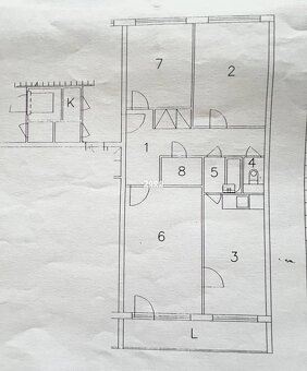 FURČA - KROSNIANSKA - 3 izbový byt pražský typ, 70 m2 + logg - 4