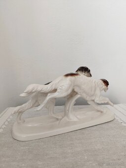 Hertwig chrti psy porcelánová soška - 4