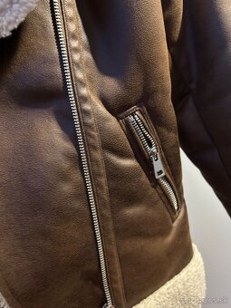 Kozuch zateplená kožená bunda - 4