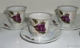 Perleťová porcelánová súprava a iné....... - 4