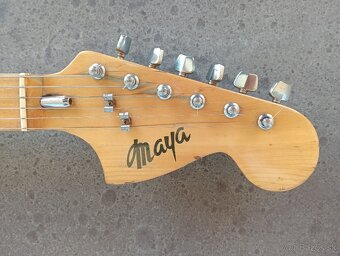 Predám vintage Maya Stratocaster (70. roky)-original Japan - 4