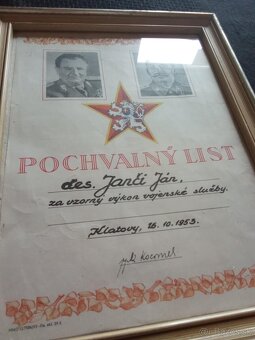 pochvalny dekret 1953 - Ceskoslovensko. - 4