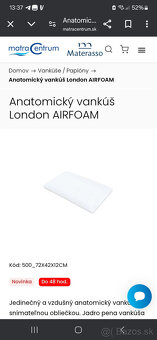 Anatomický vankúš London AIRFOAM - 4