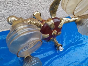 Historický mosadzný luster. - 4