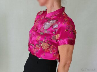 Nová brokátová blúzka v čínskom štýle Indiska, S - 4